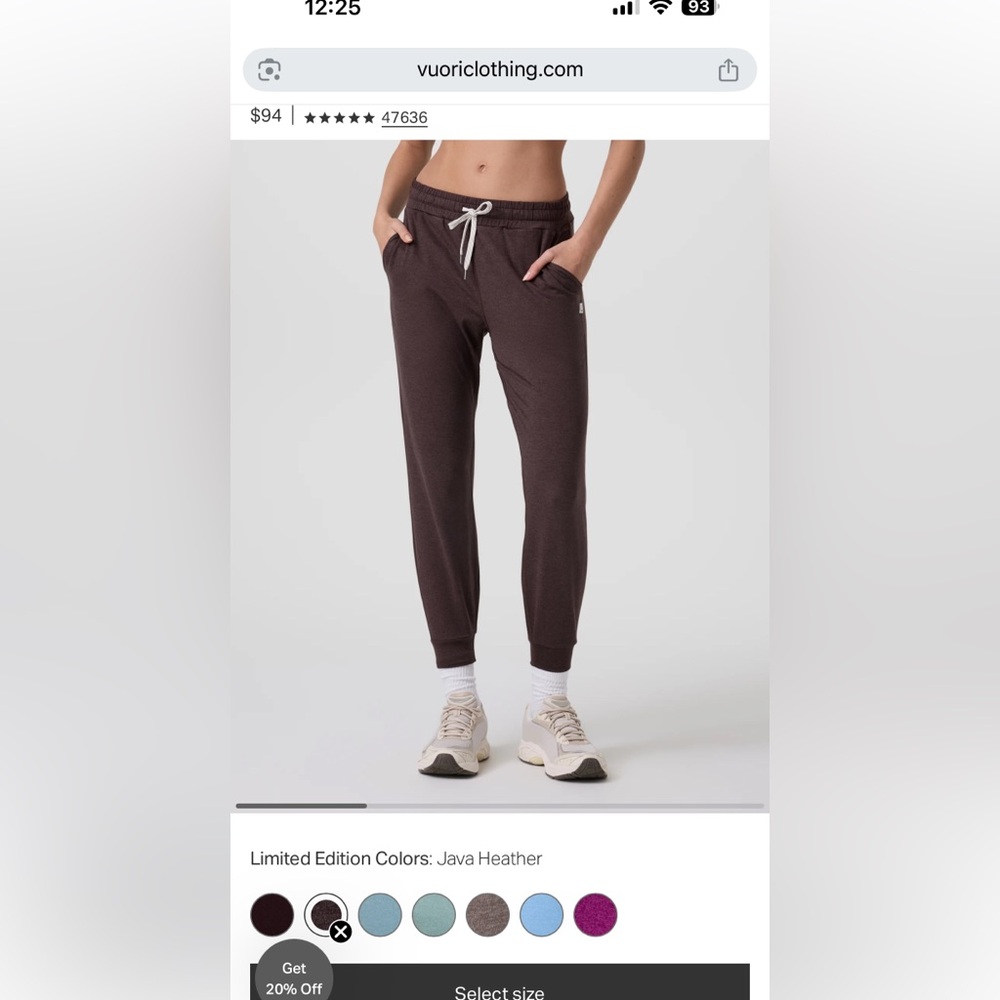 Vuori Burgundy Lounge Pants